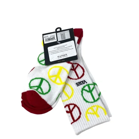VANS Tyson Peterson Socks 1 Pair White Size 9.5 - 13 Men’s VN0A5FIZWHT - Picture 3 of 4
